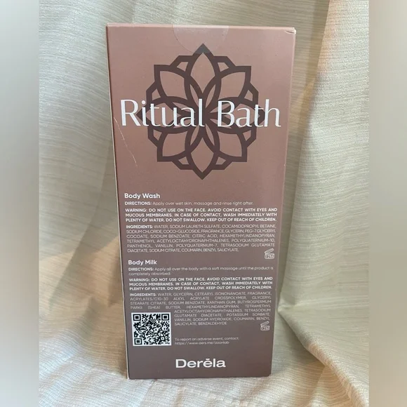Derela Ritual Bath Body Wash & Body Milk gift set Spa Made in Spain - Picture 4 of 5